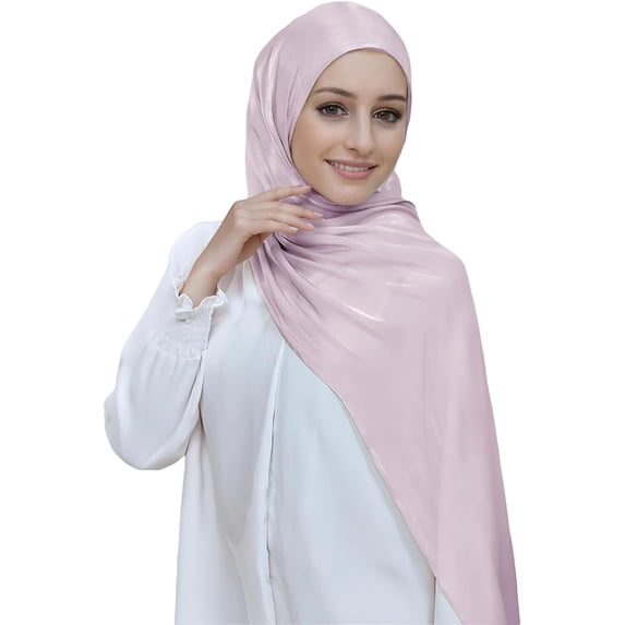 Women Premium Hijab Head Scarf Lightweight Shimmer Scarves Crepe Wedding Shawls Shiny Wraps for Evening Dresses