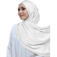 thumbnail image 1 of Women Premium Hijab Head Scarf Lightweight Shimmer Scarves Crepe Wedding Shawls Shiny Wraps for Evening Dresses, 1 of 5