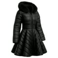 thumbnail image 1 of Women Premium Lightweight Winter Puffer Jacket Quilted Down Black Jacket-S, 1 of 9