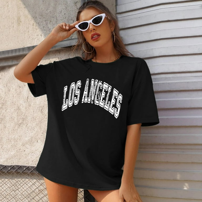 walmart womens black t shirt