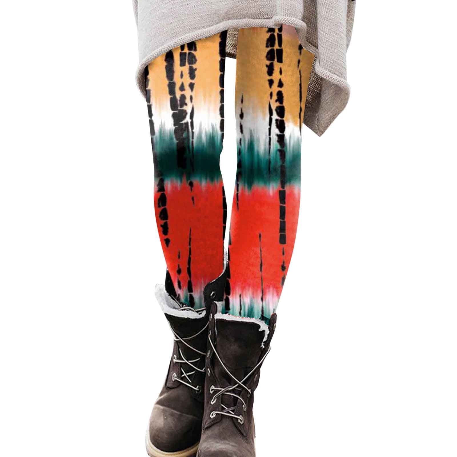 Women Print High Waist Casual Ankle SlimLeg Leggings