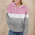 thumbnail image 1 of Women Printed Loose Sweatshirts Long Sleeve Hooded Pullover Clothes With Pocket Women's Hoodie Zip up All Sweatshirt Sleep Jacket French Sweatshirt Women Sleep Tunics Women Light Long Sleeve Plain, 1 of 4
