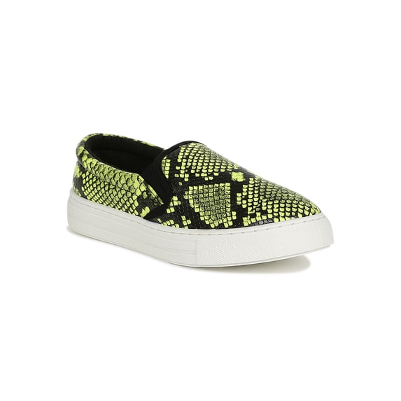 Women Printed Round Toe Slip On Flat Sneaker 18322
