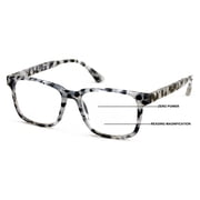 Women Progressive Reading Glasses No Line Clear on Top Bifocals Reader - Marble Print ZT118 +1.50