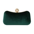 thumbnail image 1 of Women Prom Handbag Ladies Wedding Party Evening Velvet Clutch Banquet Wallet Purse Bag, 1 of 13
