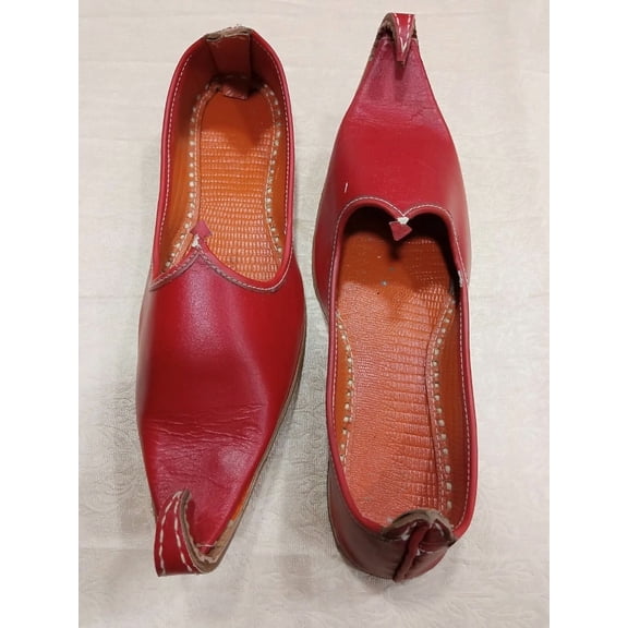 Women Punjabi Shoes Handmade Indian Leather Mojaries Moccasin Jutties US 9.5-13