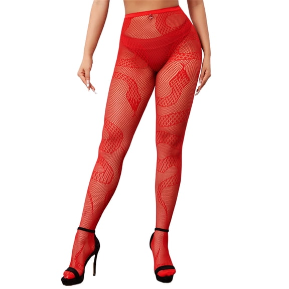 Women Punk Pantyhose Stockings Vintage Snake Pattern Hollowed Out Mesh Tights Halloween Cosplay Parties Leggings