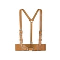 thumbnail image 1 of Women Punk Waist Belt, Leather Strap Body Harness for Rave and Costume Size-2 Caramel, 1 of 7