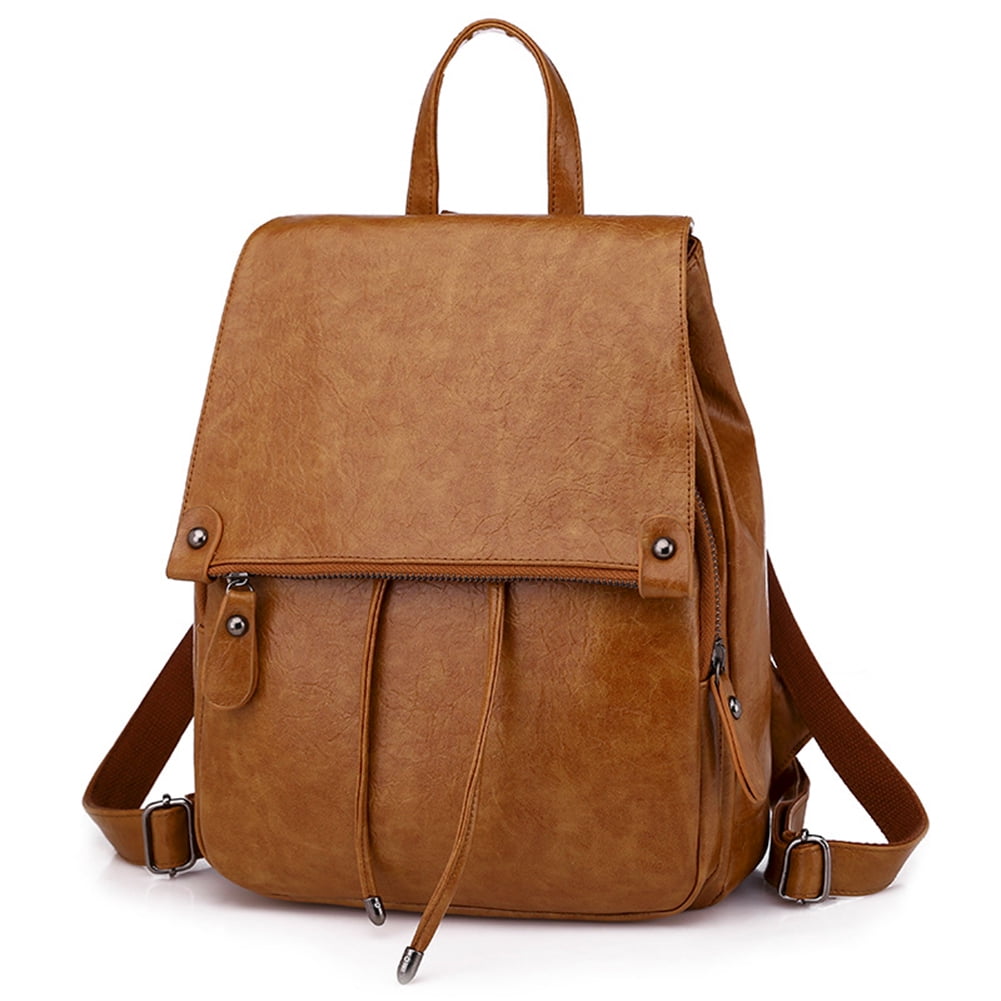 Women Purse Backpack Fashion Flap bag Reinforced Straps Travel PU ...