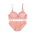 thumbnail image 1 of Women Push Up Bra Lace Underwear Set Underwire Brassiere Outfit, 1 of 3