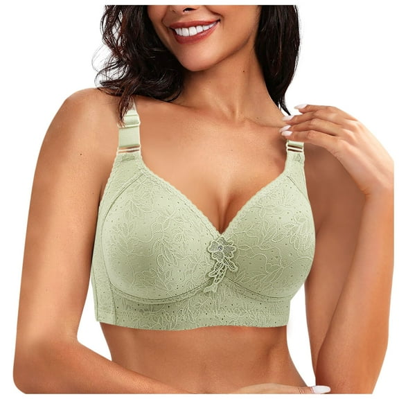 Women Push Up Bra Lingerie Thin Cup Comfortable Jacquard Design Breathable Soft Support Everyday Wear