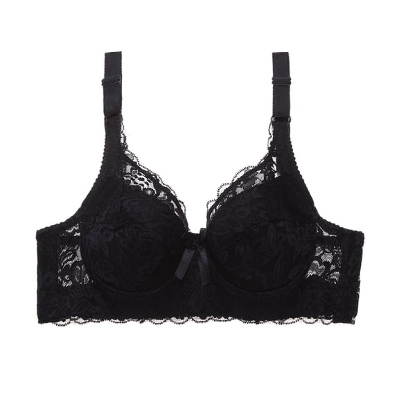 Women Push Up Bra Padded Underwire Bra Lift Up Lace Bra with Adjustable Straps for Everyday Wear