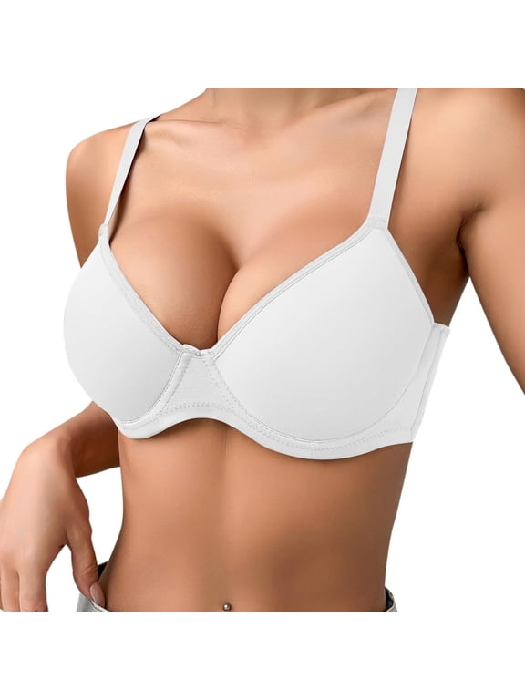 Women Push up Bra Underwire V Neck Back Support Bras Push up Casual Fashion Tops