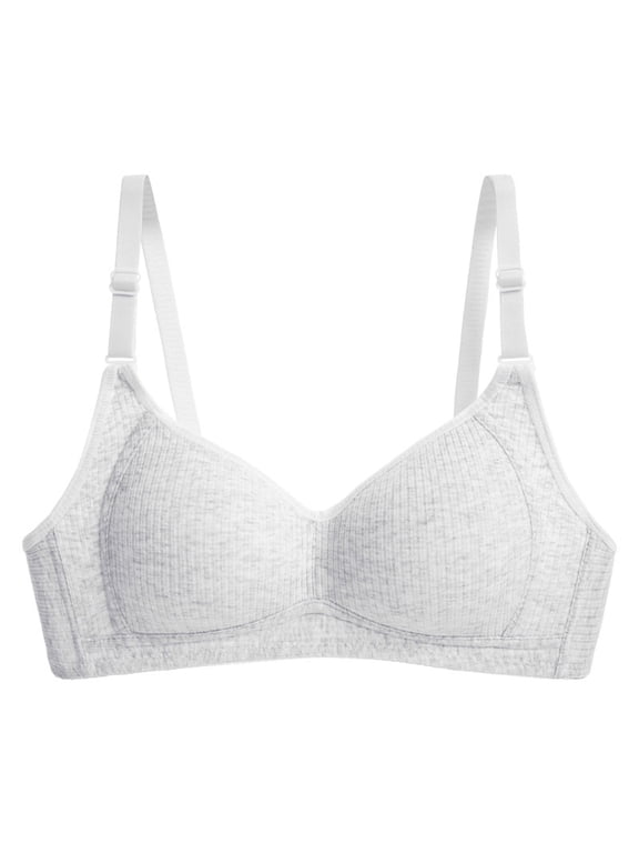 Women Pushup No Wire Bras Adjustable Straps Lightly Padded Soft Support Seamless Wire Free Bralette for Girls