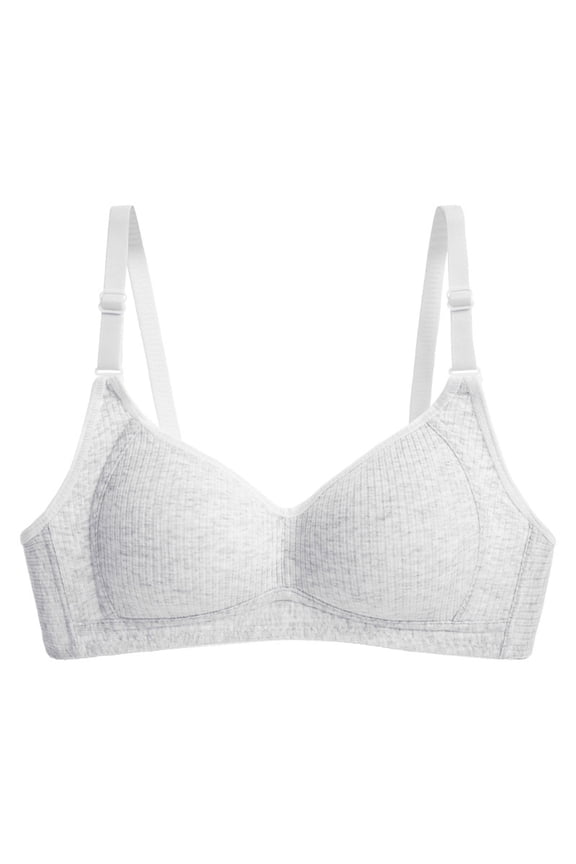 Women Pushup No Wire Bras Adjustable Straps Lightly Padded Soft Support Seamless Wire Free Bralette for Girls