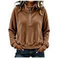 thumbnail image 1 of Womens Solid Color Baggy Wide Leg Sweatpants High Waisted Workout Joggers Elastic Waist Loose Athletic Trousers Casual Pants with Pockets XXL, 1 of 7