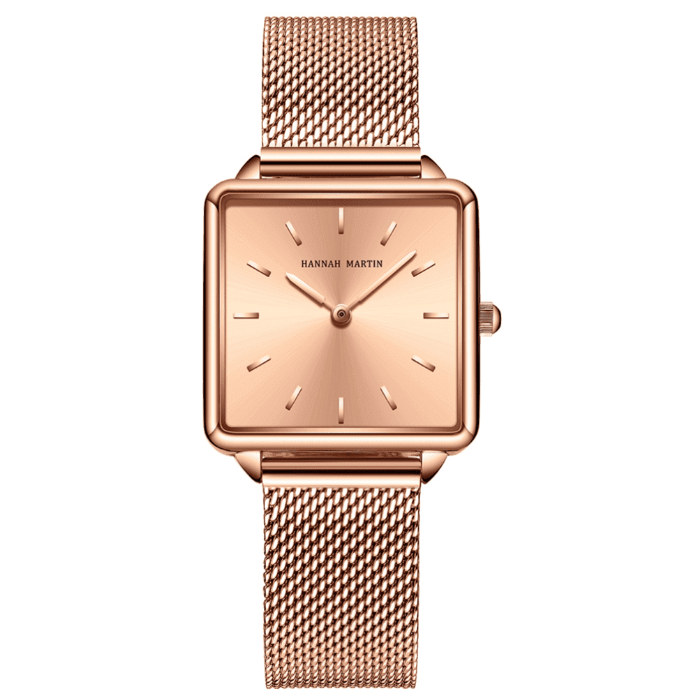Women Quartz Dress Watches Square Dial Business Stainless  display picture 1