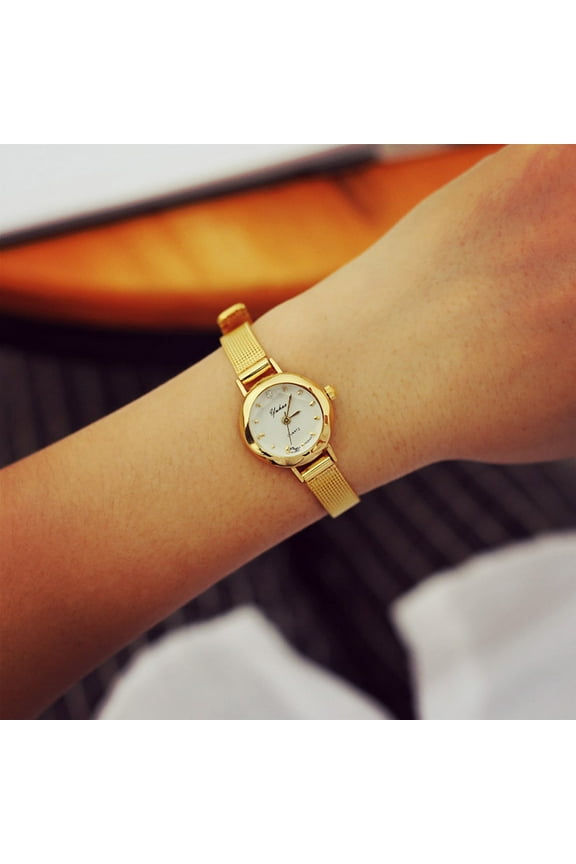 Women Quartz Watch under $5! Ke1Clo Analog Wrist Watch Casual Style Alloy Case 2.1cm Diameter for Daily Wear Gift