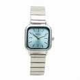 thumbnail image 1 of Women Quartz Wrist Watches Strap Square Watch Easy Read Dial Classical Office Ladies Fashion Dress Up Adjustable Stainless Steel Blue, 1 of 5