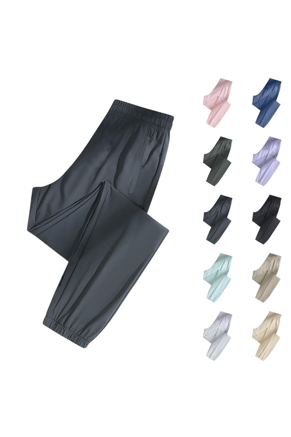 Women Quick Dry Pants Elastic Waist Stretch Active Breathable Athletic Pant Mint Green 2XL