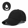 thumbnail image 1 of Women Quick Drying Ponytail Baseball Cap Sun Sport Hat, 1 of 8