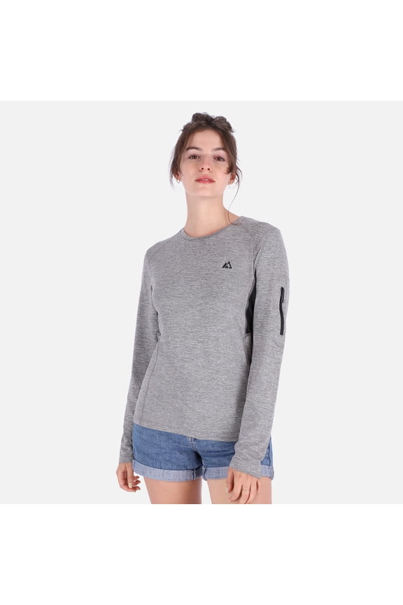 Women QuickDry LS Shirt - Gray - XXL