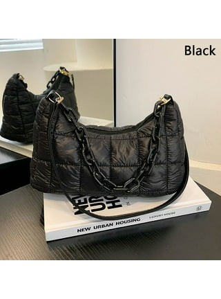 Ada Black Quilted Tote Bag