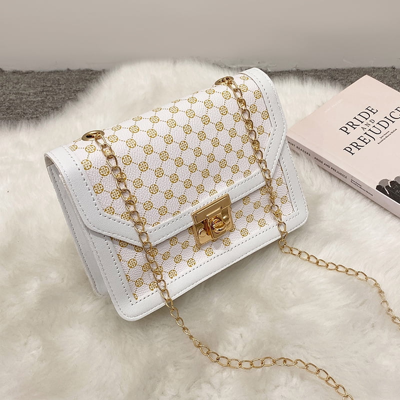 OLOEY Women s Fashion Crossbody Bags Lightweight Adjustable Chain Strap Quilted Designer Handbags Shoulder Bag Walmart