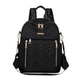 thumbnail image 1 of Women Quilted Nylon Backpack Purse, 3-Way Convertible Small Travel Backpack with Detachable Crossbody Strap, Lightweight Anti-Theft Daypack Shoulder Bag for Shopping Daily Commute, 1 of 6