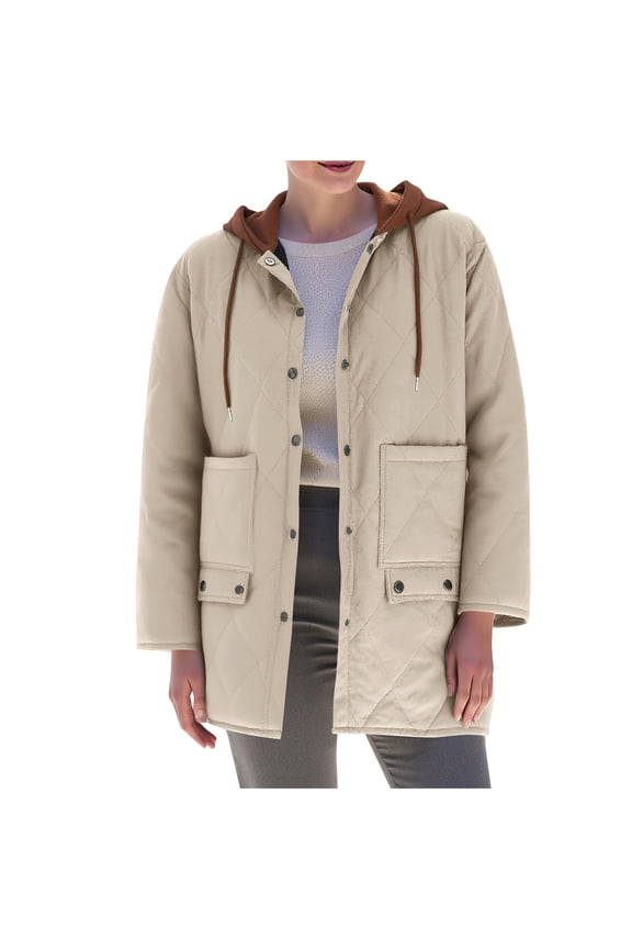 Women Fluffy Jacket Fall Winter Warm Coat Cropped Outwear Oversized Overcoat Flannels Fleece Clothing Thicken Loungewear Trendy Peacoat Fuzzy Warm Outfits Cute Clothes