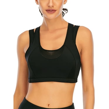 Women Racerback Running Yoga Sports Bras U Neck Hollow Back Workout Tank Top