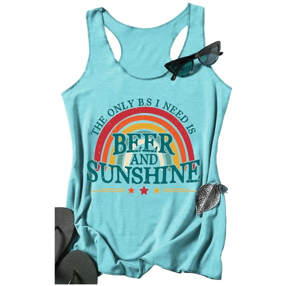 Women Racerback Tank Top for Women Summer Casual Loose Fit Camisole Workout Tank Beach Shirt Featuring Breathable Knit and Easygoing Style Blue XXL