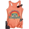 thumbnail image 1 of Women Racerback Tank Top for Women Summer Casual Loose Fit Camisole Workout Tank Beach Shirt Featuring Breathable Knit and Easygoing Style Orange XXL, 1 of 3