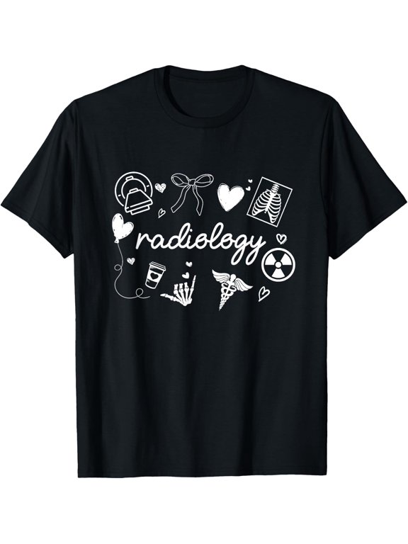 Women Radiology Department Coquette X Ray Tech T Shirt Size S-5XL