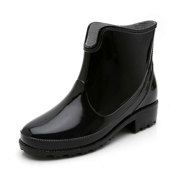 Women Rain Boots Ankle Rain Boots Waterproof Non- Casual Shoes Short Rain Boots Wide Calf For Gardening Outdoor Work And Everyday Wear Rain Boots
