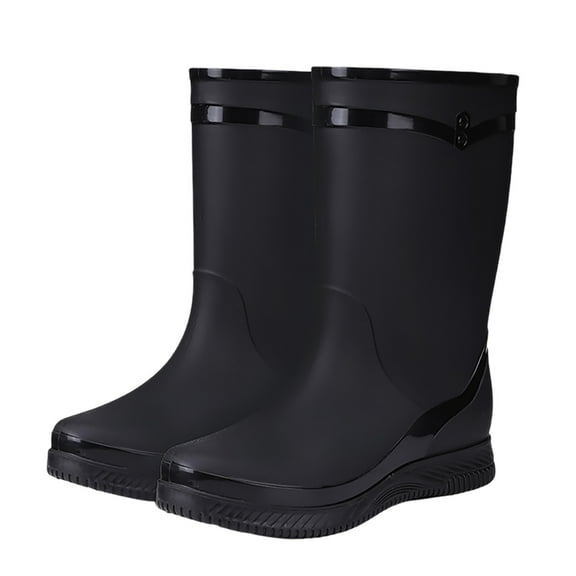 Women Rain Boots Ankle Rain Boots Waterproof Non- Casual Shoes Short Rain Boots Wide Calf For Gardening Outdoor Work And Everyday Wear Rain Boots