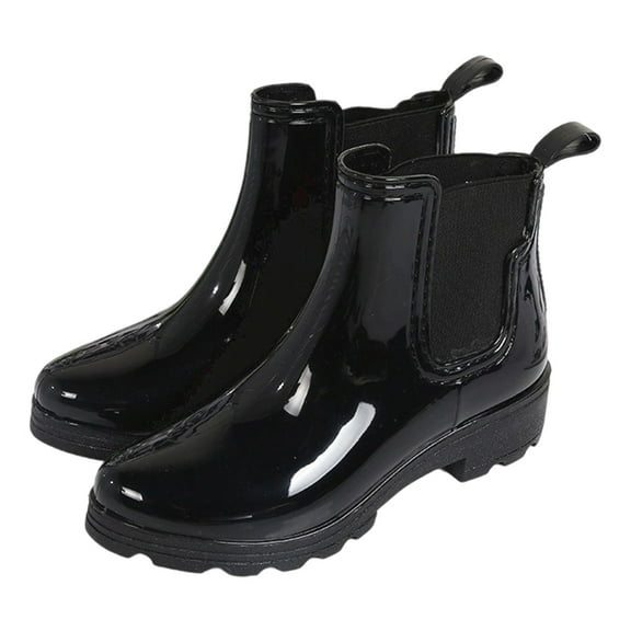 Women Rain Boots Ankle Rain Boots Waterproof Non- Casual Shoes Short Rain Boots Wide Calf For Gardening Outdoor Work And Everyday Wear Rain Boots