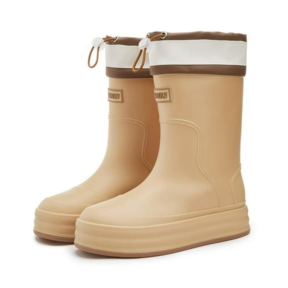 Women Rain Boots Ankle Rain Boots Waterproof Non-Slip Casual Shoes Short Rain Boots Wide Calf For Gardening Outdoor Work And Everyday Wear Rain Boots
