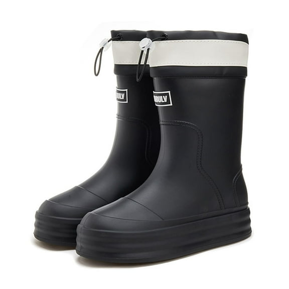 Women Rain Boots Ankle Rain Boots Waterproof Non-Slip Casual Shoes Short Rain Boots Wide Calf For Gardening Outdoor Work And Everyday Wear Rain Boots