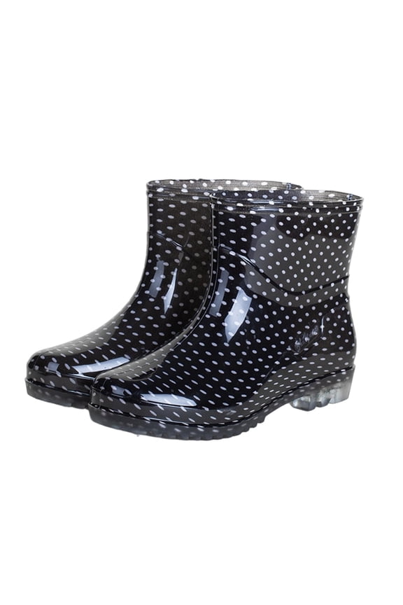 Women Rain Boots Ankle Rain Boots Waterproof Non- Casual Shoes Short Rain Boots Wide Calf For Gardening Outdoor Work And Everyday Wear Rain Boots