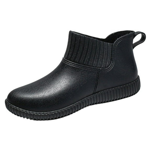 Women Rain Boots Ankle Rain Boots Waterproof Non- Casual Shoes Short Rain Boots Wide Calf For Gardening Outdoor Work And Everyday Wear Rain Boots