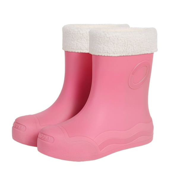 Women Rain Boots Ankle Rain Boots Waterproof Non-Slip Casual Shoes Short Rain Boots Wide Calf For Gardening Outdoor Work And Everyday Wear Rain Boots