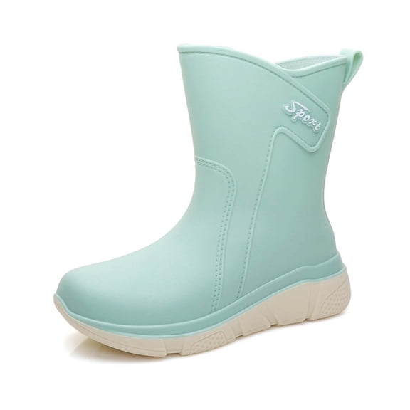 Women Rain Boots Ankle Rain Boots Waterproof Non-Slip Casual Shoes Short Rain Boots Wide Calf For Gardening Outdoor Work And Everyday Wear Rain Boots