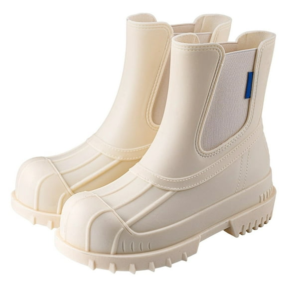 Women Rain Boots Ankle Rain Boots Waterproof Non- Casual Shoes Short Rain Boots Wide Calf For Gardening Outdoor Work And Everyday Wear Rain Boots