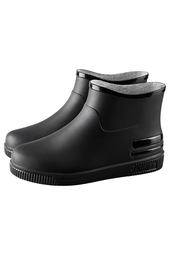 Women Rain Boots Ankle Rain Boots Waterproof Non- Casual Shoes Short Rain Boots Wide Calf For Gardening Outdoor Work And Everyday Wear Rain Boots