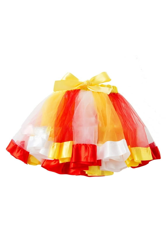 Women Rainbow Mesh Ballet Skirt Elegant Stage Performance Pompous Dance Skirt for Adults