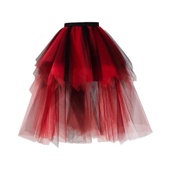 Women Rainbow Tutu Short Skirt 5 Layers Soft Tulle Girls Christmas Halloween Costumes Mesh Skirts