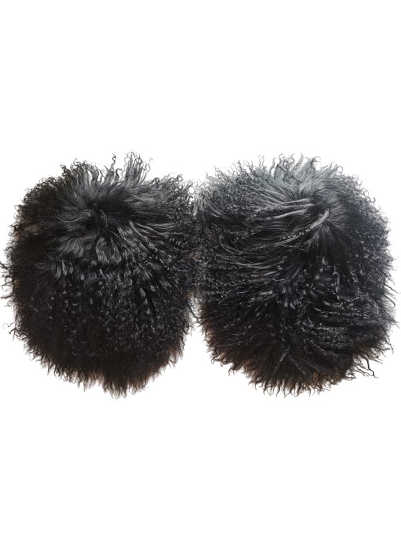 Women Real Mongolian Lamb Cuffs Arm Warmer Winter Warm Sleeve Decoration for Jacket Coat