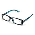 thumbnail image 1 of Women Rectangular Rhinestones Reading Glasses - Female Fashion Leopard Clear Lens Readers Demi Tortoise, 1 of 5