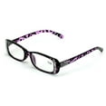 thumbnail image 1 of Women Rectangular Rhinestones Reading Glasses - Female Fashion Leopard Clear Lens Readers Demi Tortoise, 1 of 5